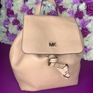 Michael Kors Junie Medium Pebbled Leather Backpack
